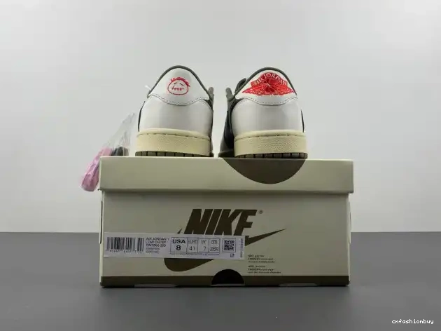 MEDIUM AIR OG TRAVIS 1 LOW JORDAN OLIVE X DM7866-200 SCOTT 0607